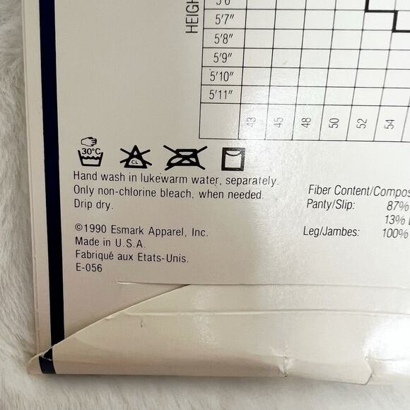 Vintage NEW GIVENCHY White Crystal Shimmery Ultra Sheer Control Top Pantyhose - Picture 11 of 13